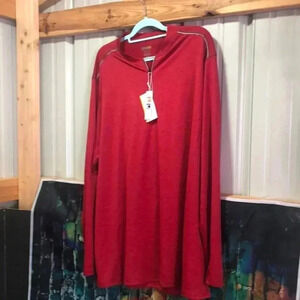Core 365 big mens 3XL classic red heather pullover lightweight